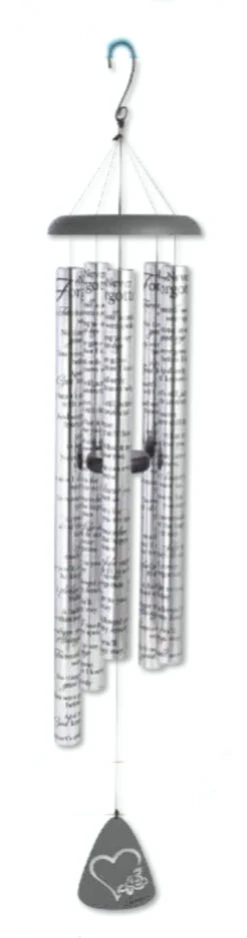 55” Clear Sonnet Sounds “Never Forgotten” Inspirational Outdoor Patio Garden Wind Chimes