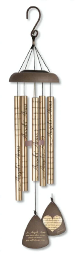 30" Sonnet Sounds "Angels Arms" Solar LED Lighted Outdoor Wind Chimes