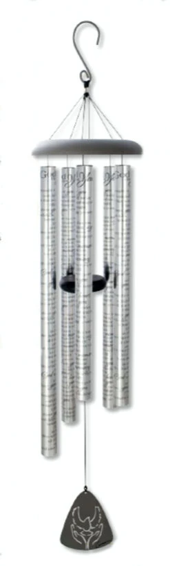 44" Clear Sonnet Sounds God Has You Inspirational Outdoor Patio Garden Wind Chimes