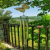 36" Gray Long Monarch Butterfly Wind Chime