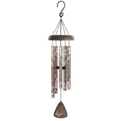 30” Bronze And Black Butterfly Silhouette Sonnet Wind Chime