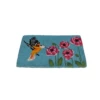 Rectangular Handwoven Coir Doormat With Hummingbird Design 30" X 18"