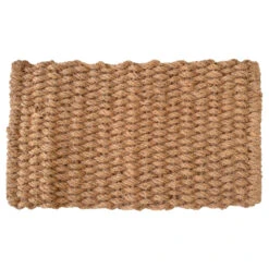 Brown Handwoven Coir Rectangular Doormat 37" X 24"
