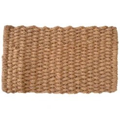 Brown Handwoven Coir Rectangular Doormat 30" X 18"