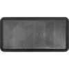 Black Rectangular Skid Free Tray Themed Rubber Doormat 31.50" X 15.75"