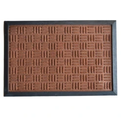 24" Black And Brown Rectangular Multi-purpose Mat