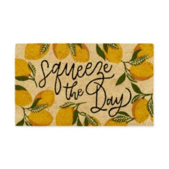 30" Squeeze The Day Rectangular Decorative Doormat
