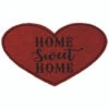 30" Home Sweet Home Heart Shaped Decorative Doormat