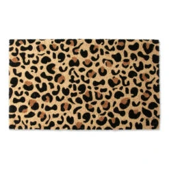 30" Vibrant Unique Leopard Spots Rectangular Doormat