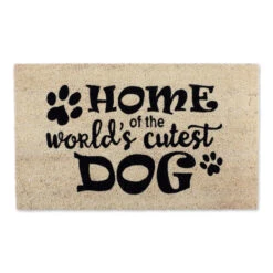 30" Vibrant Unique World's Cutest Dog Rectangular Doormat
