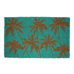 30" Durable And Non-Slip Doormat With "Palm Beach" Design
