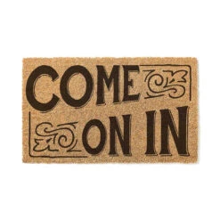 Natural Coir "Come On In" Rectangular Doormat 18" X 30"