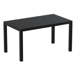 55" Black Patio Rectangle Dining Table