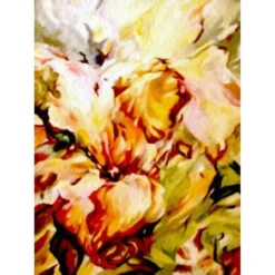 Red And Yellow Concerto Outdoor Canvas Rectangular Wall Art Decor 40" X 30"