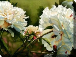 White Lord And Lady Outdoor Canvas Rectangular Wall Art Decor 30" X 40"