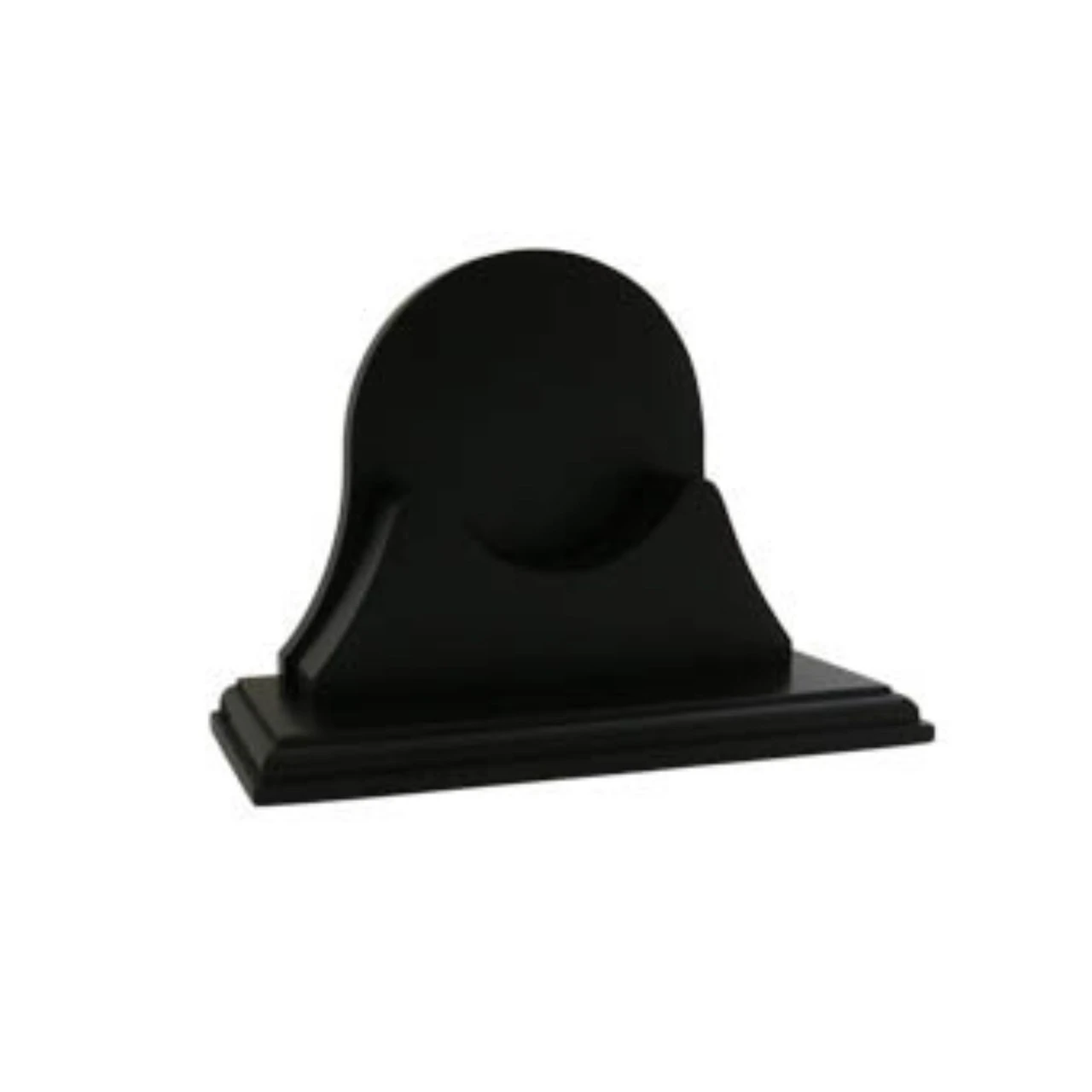 12" Black Contemporary Single Mahogany Base For Endurance