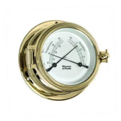 8" Gold And White Adjustable Weatherproof Round Comfortmeter