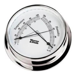 8" White And Silver Adjustable Weatherproof Comfortmeter