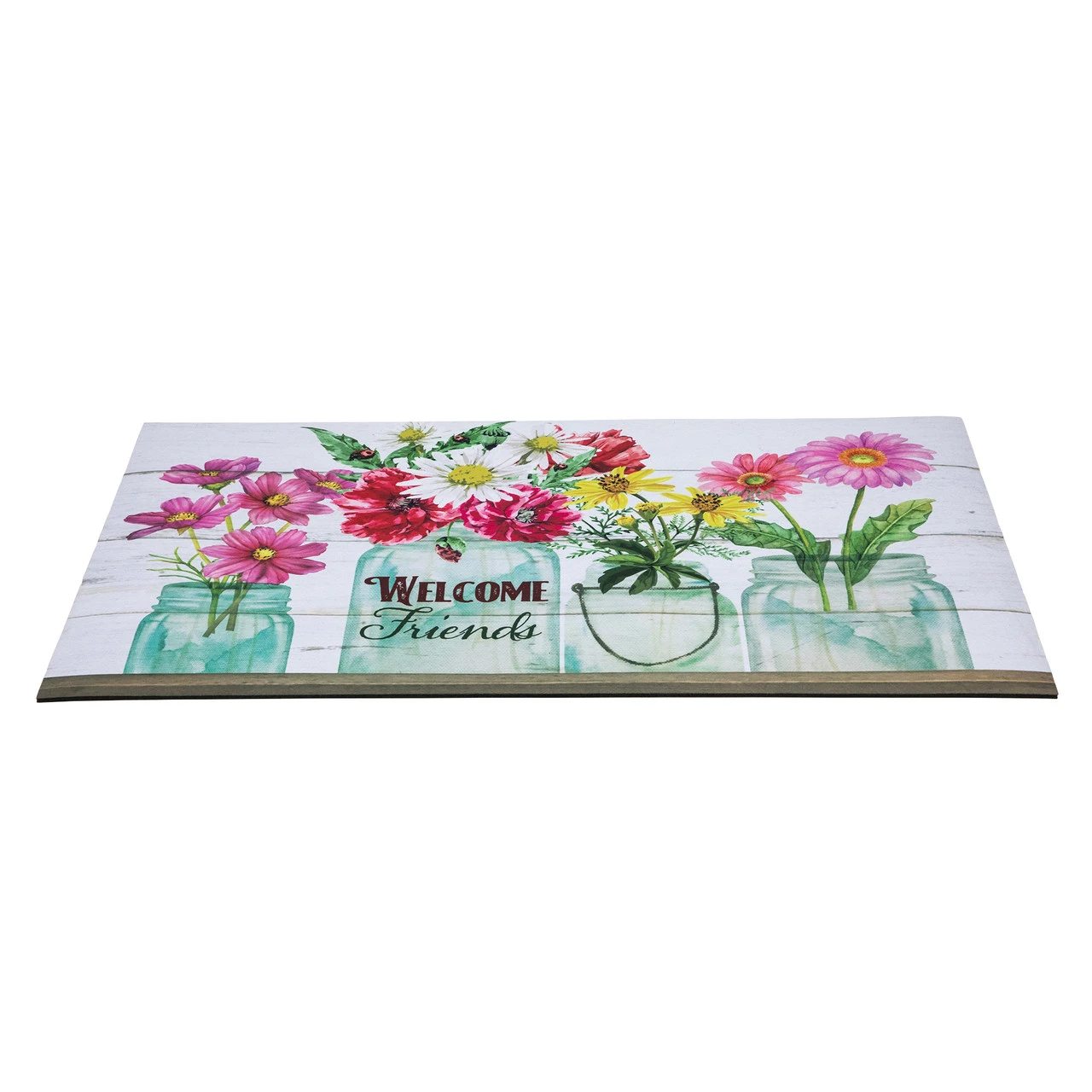 Welcome Friends Spring Bouquet Doormat 18" X 30" - Image 4
