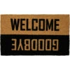 Natural Coir "Welcome Goodbye" Outdoor Doormat 18" X 30"