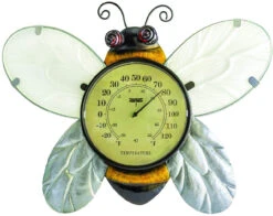 16" Bumble Bee Outdoor Garden Wall Thermometer