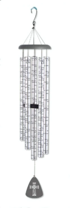 55” Clear Sonnet Sounds "The Broken Chain" Inspirational Outdoor Patio Garden Wind Chimes